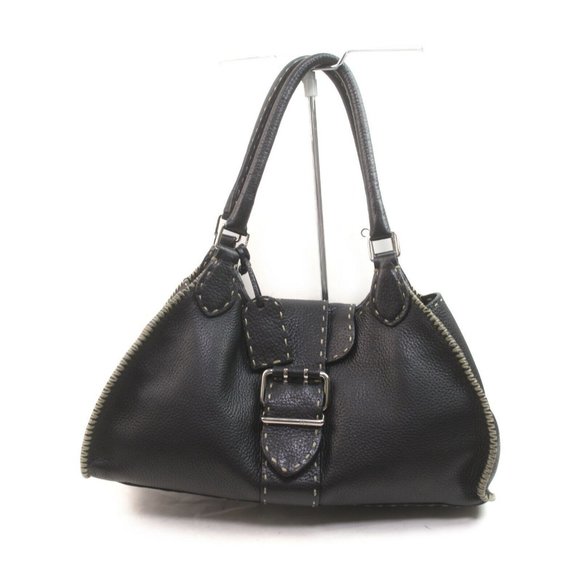 Fendi Handbags - Auth Fendi Shoulder Bag Black Leather #19673F12
